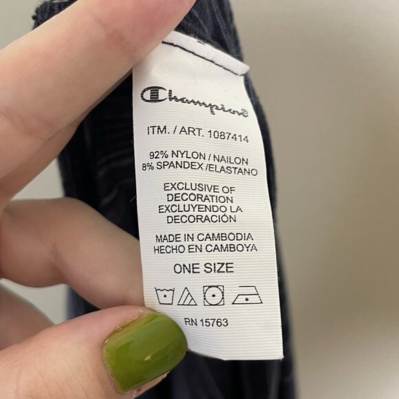 CHAMPION Black Gray Space Dye Snap Convertible Infinity Scarf Wrap Lightweight - Picture 4 of 4